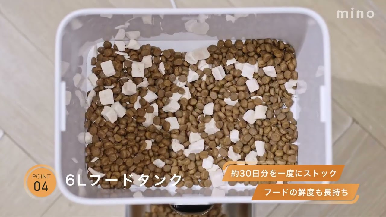 首振りカメラ付き自動給餌器