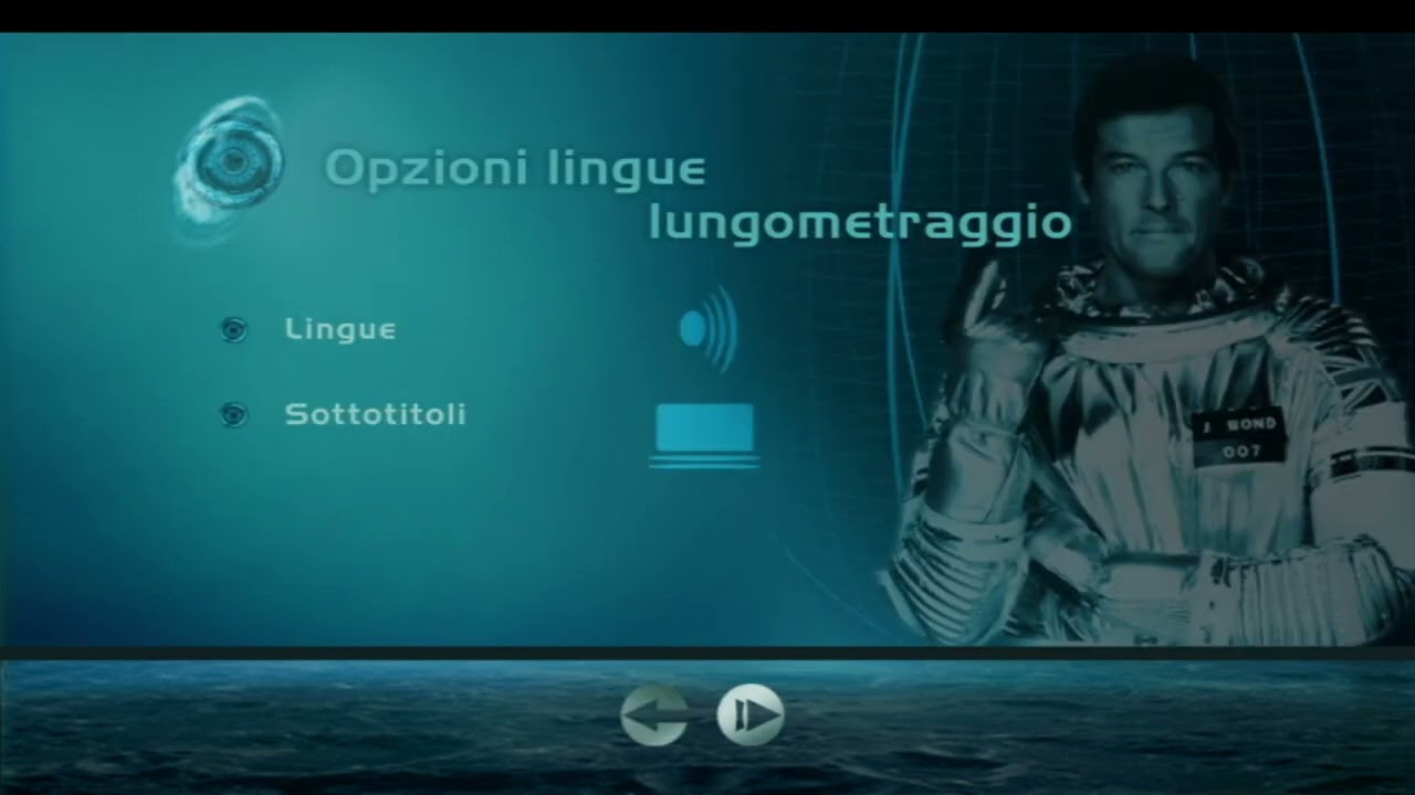 Moonraker - Operazione spazio (Moonraker - 1979) di Lewis Gilbert - Menu e submenu del DVD  - 2003