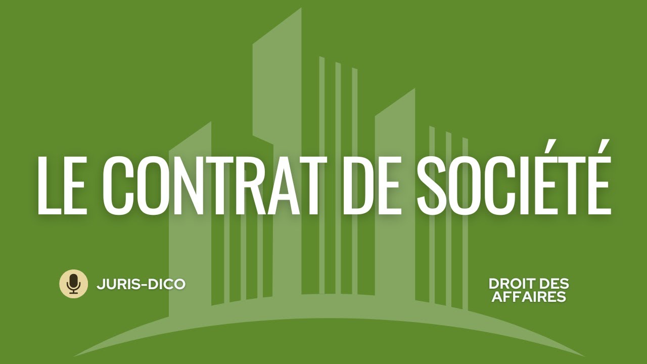 Le Contrat de Société Expliqué Facilement pour vos Révisions [Droit des affaires]