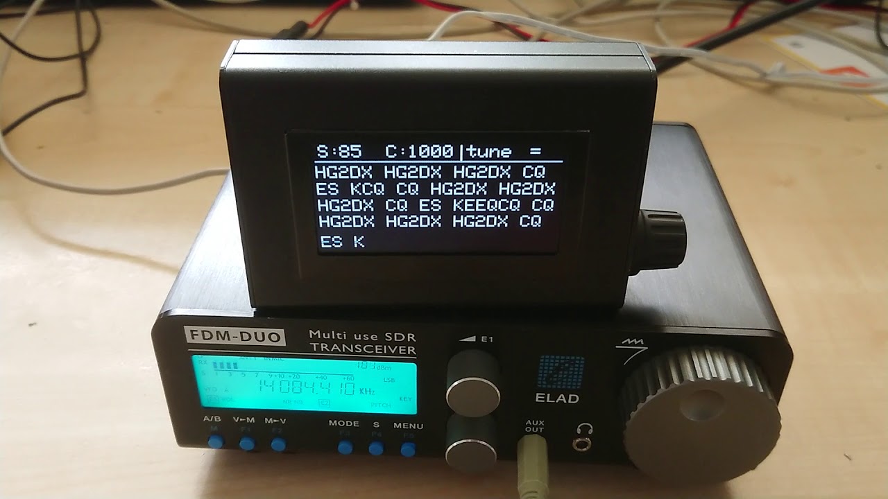 RTTY decoder in action
