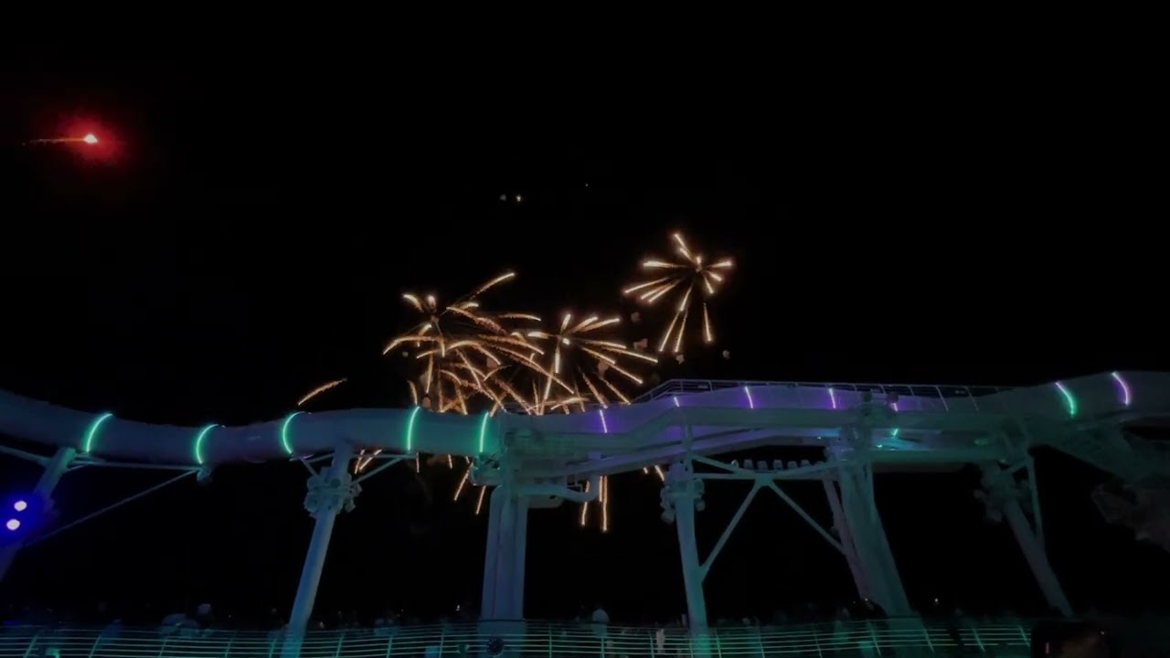 Fireworks Show ONLY during our First Disney Wish Cruise