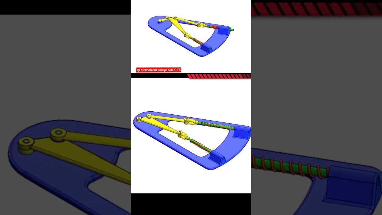 Solidworks 😍 Spring animation by @Rong Sheng Yeo #shorts #short
