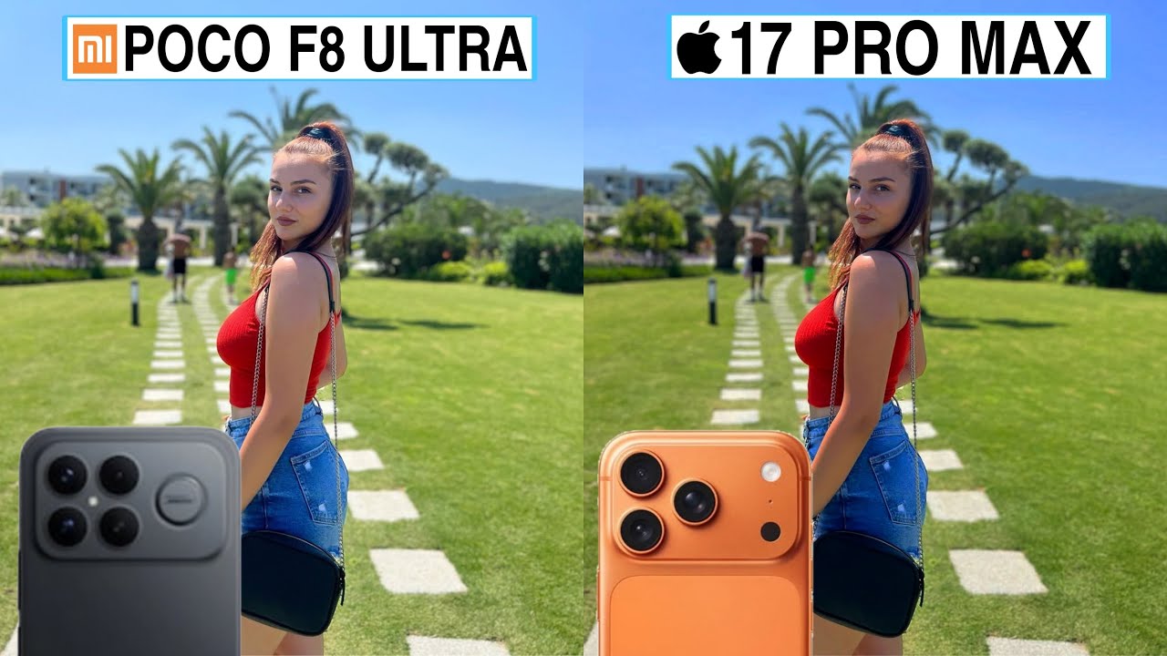 Сравнение тестов камер Poco F8 Ultra и iPhone 17 Pro Max