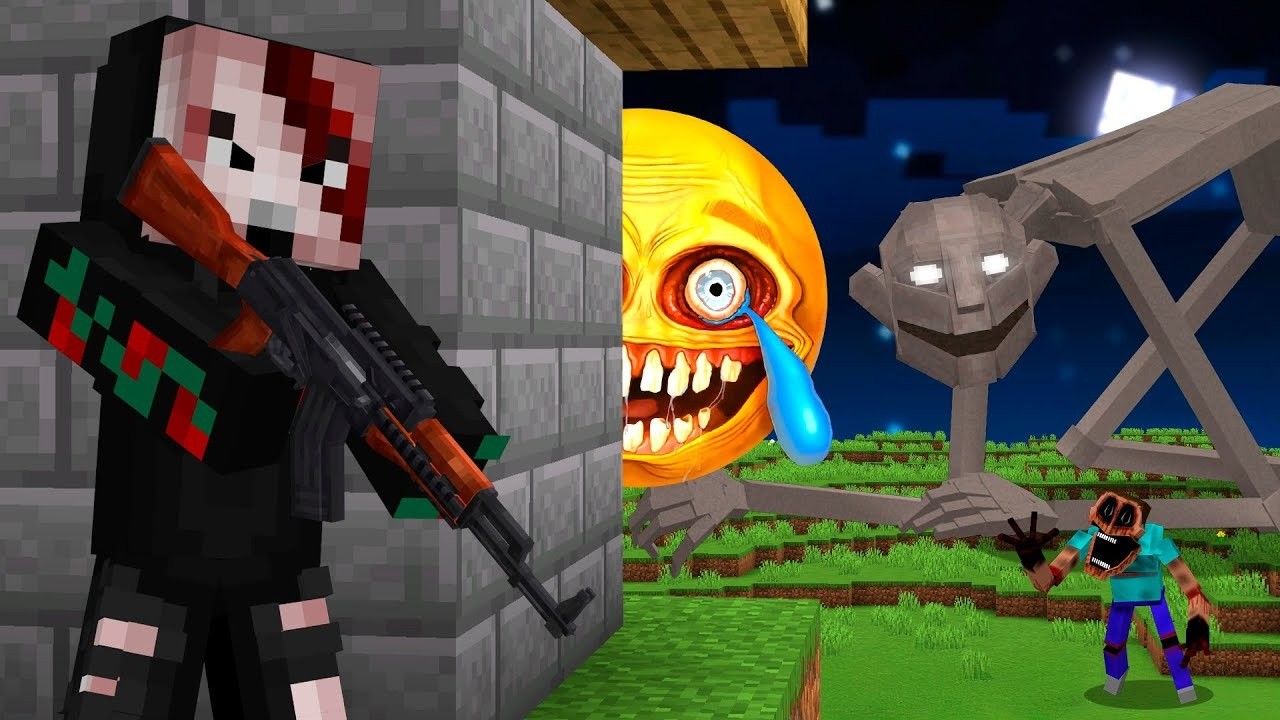 Usé Armas vs Mobs Aterradores en Minecraft