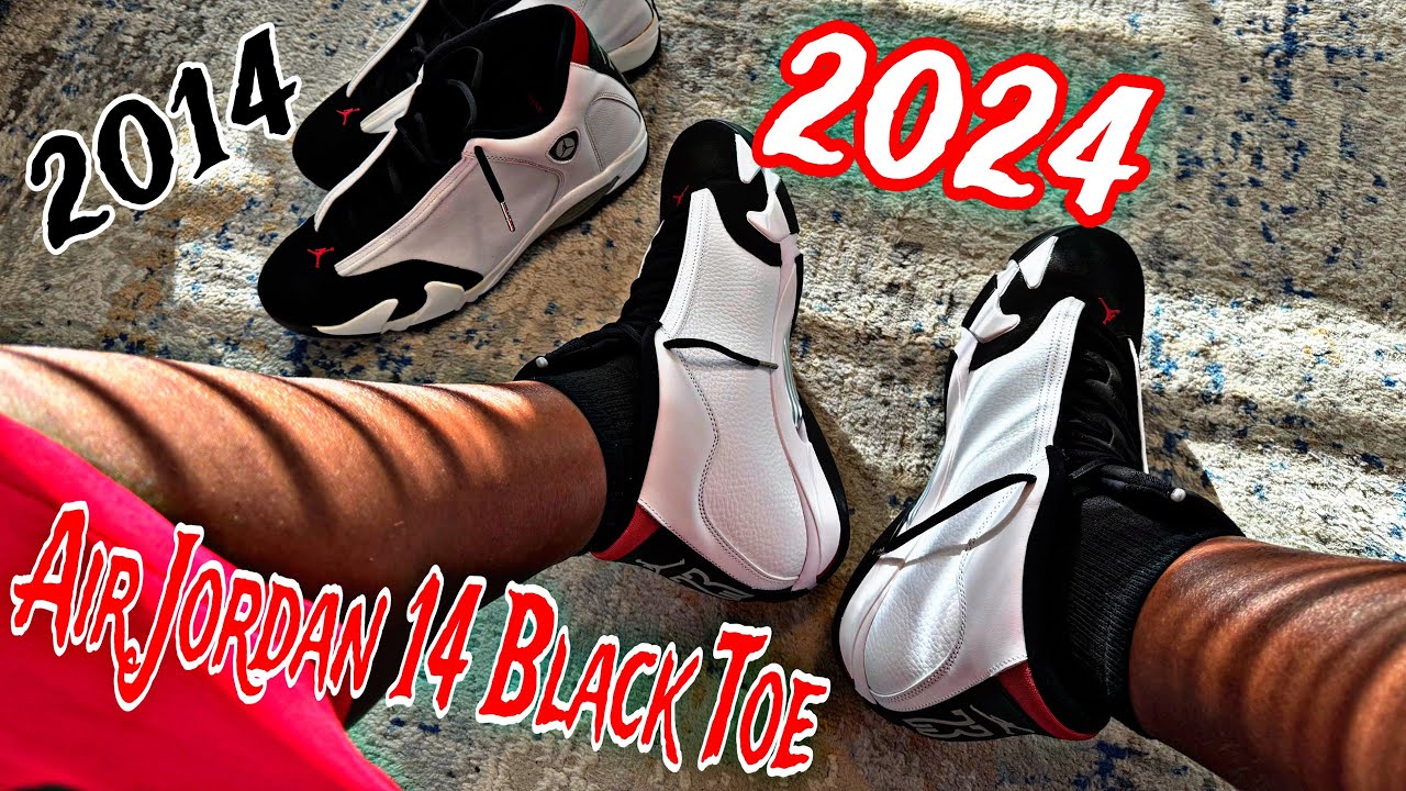 2024 Air Jordan 14 Black toe vs 2014 Air Jordan 14 Black toe!!! Did Nike get it right this time??