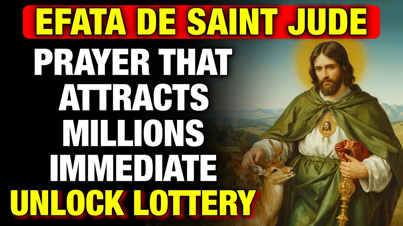🍀POWERFUL EFFATA OF SAINT JUDE: PRAYER FOR LOTTERY FORTUNE AND FAST PROSPERITY💲💰💸