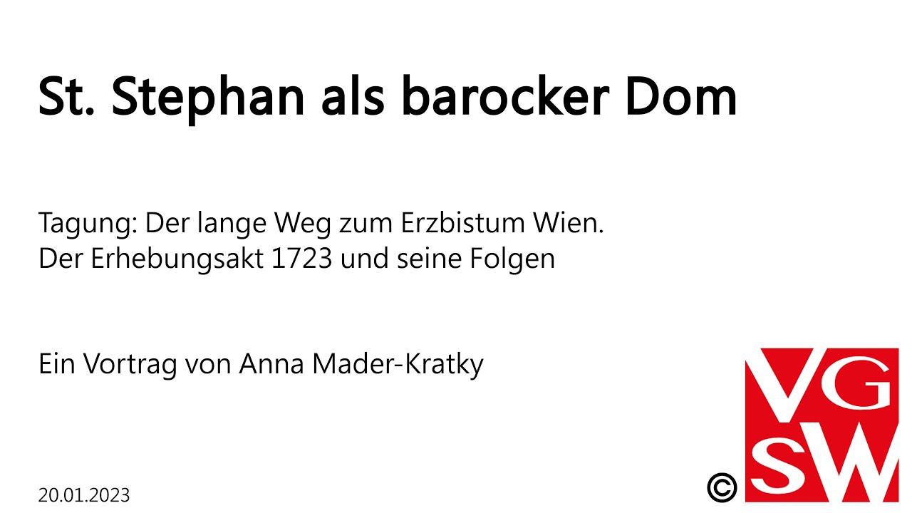 St. Stephan als barocker Dom