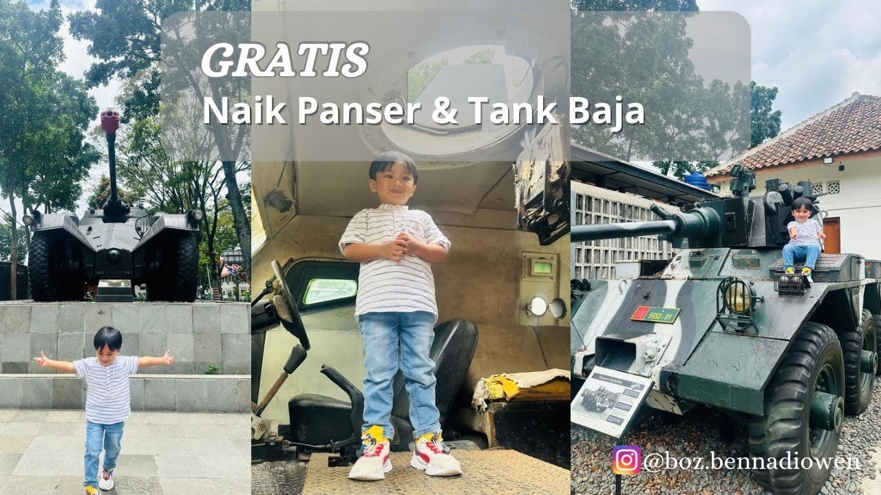 Naik Panser & Tank Baja GRATIS | Wisata Edukasi Anak | Museum Kavaleri Bandung