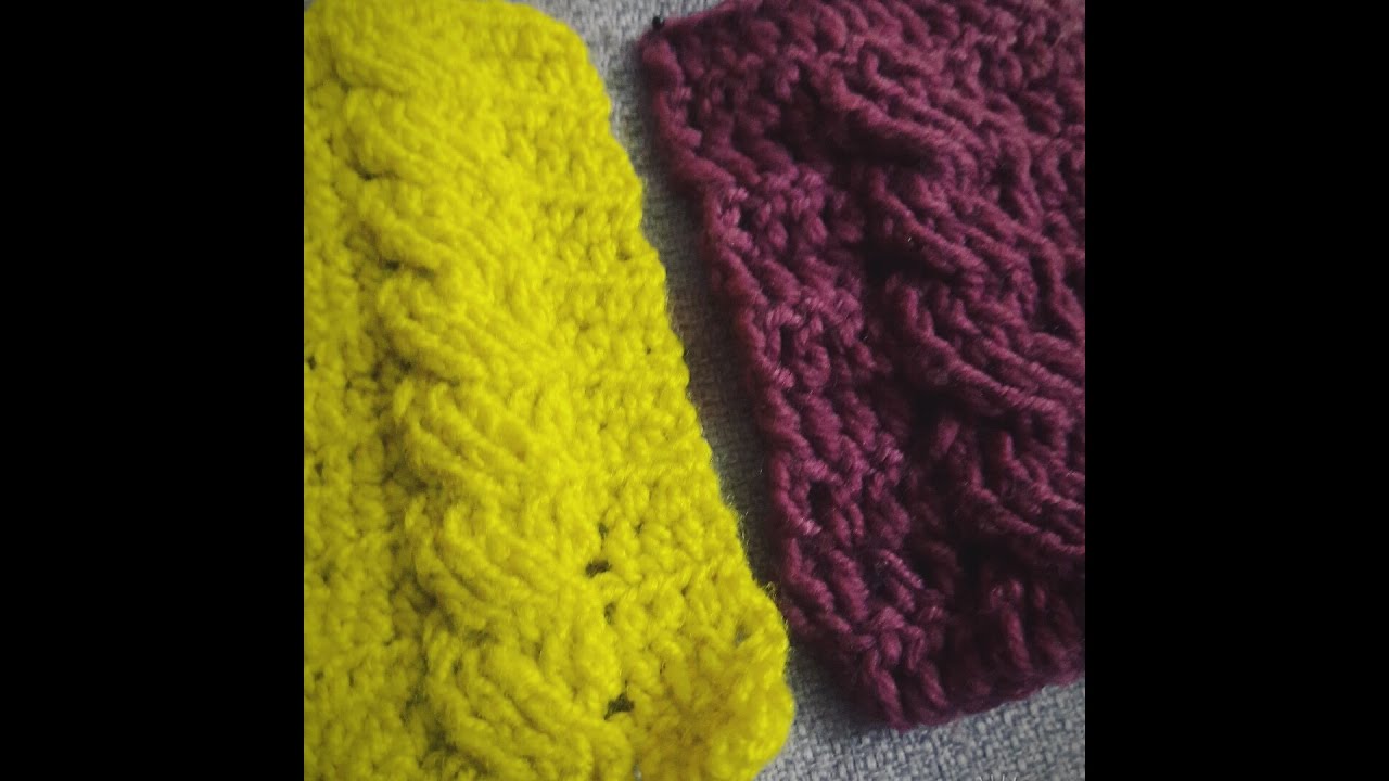 كروشية .. طريقة عمل غرزة الضفيره .. How to stitch work curl crocheted