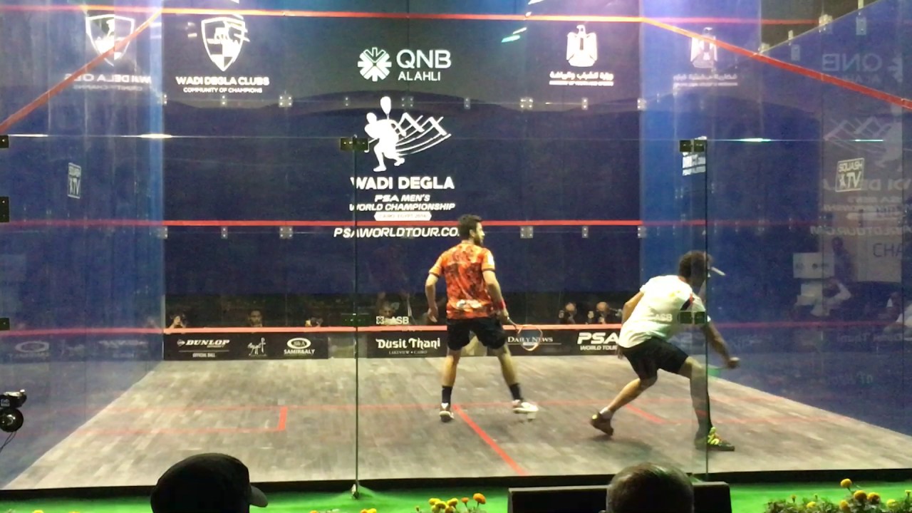 Wadi Degla Squash World Championship 2016 - Round 3 - Ramy Ashour v Daryl Selby - 1st Game