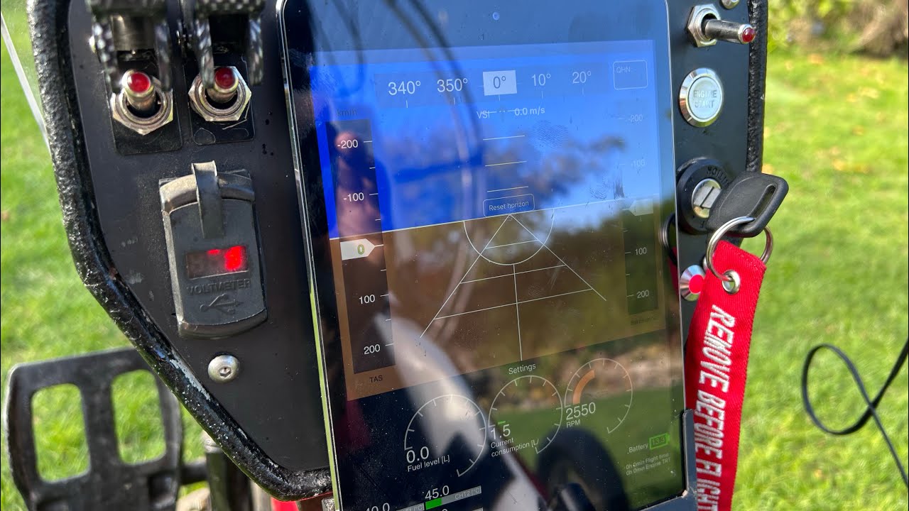 Paratrike with Rotax engine + EFIS