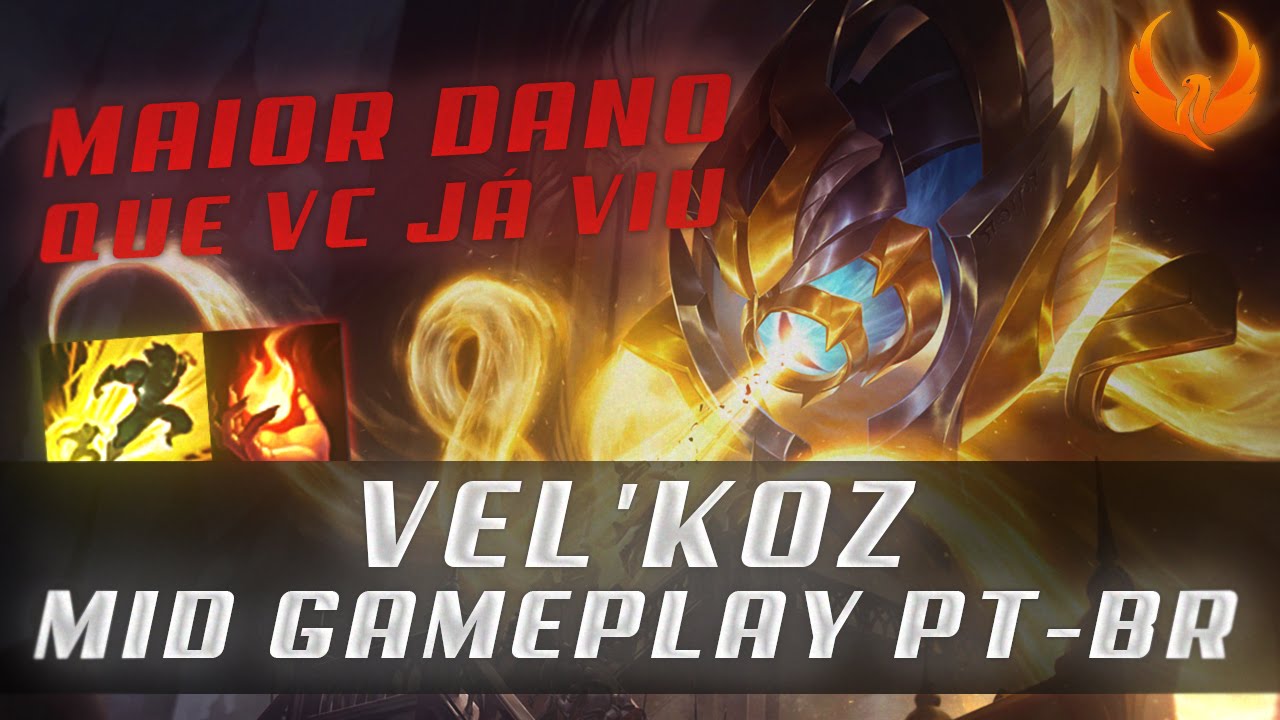 DANO MUITO INSANO! VEL'KOZ MID GAMEPLAY [PT-BR]