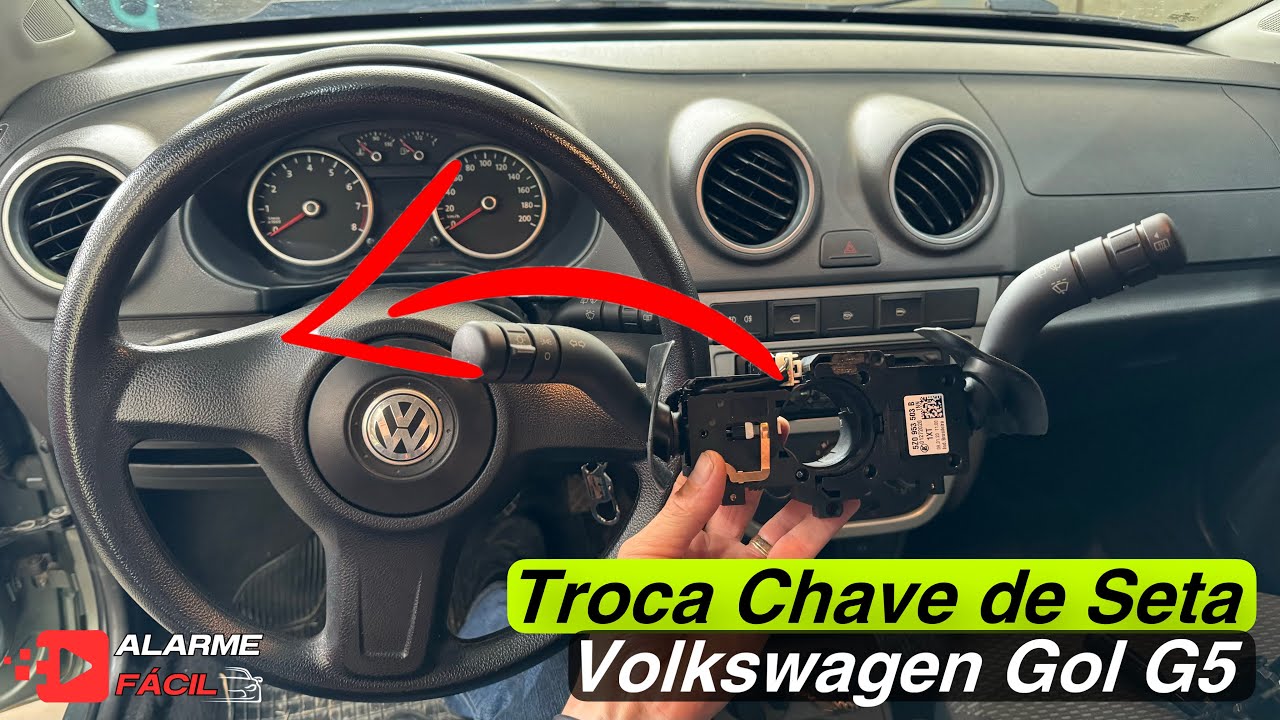 Troca Chave de Seta / Farol Volkswagen Gol G5 ✅