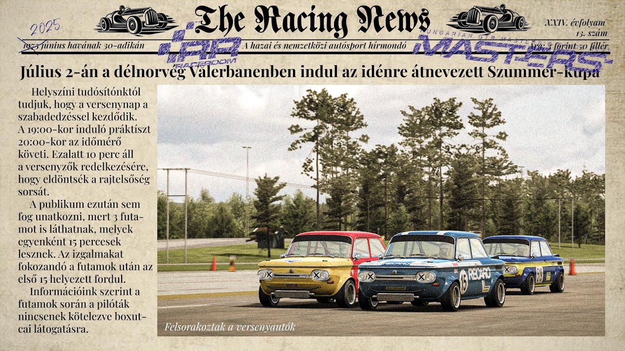 GTR-Masters.hu RaceRoom Summer Cup NSU TTS @ Valerbanen (3x15 minutes) ONBOARD