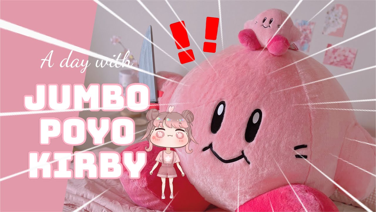 Unboxing the JUMBO KIRBY plush + a day with him 🫣🌸 a dumb vlog