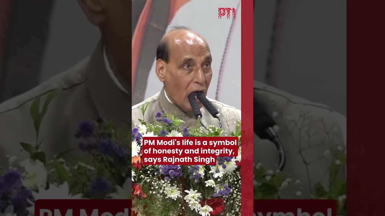 PM Modi's life is a symbol of honesty and integrity, says Rajnath Singh