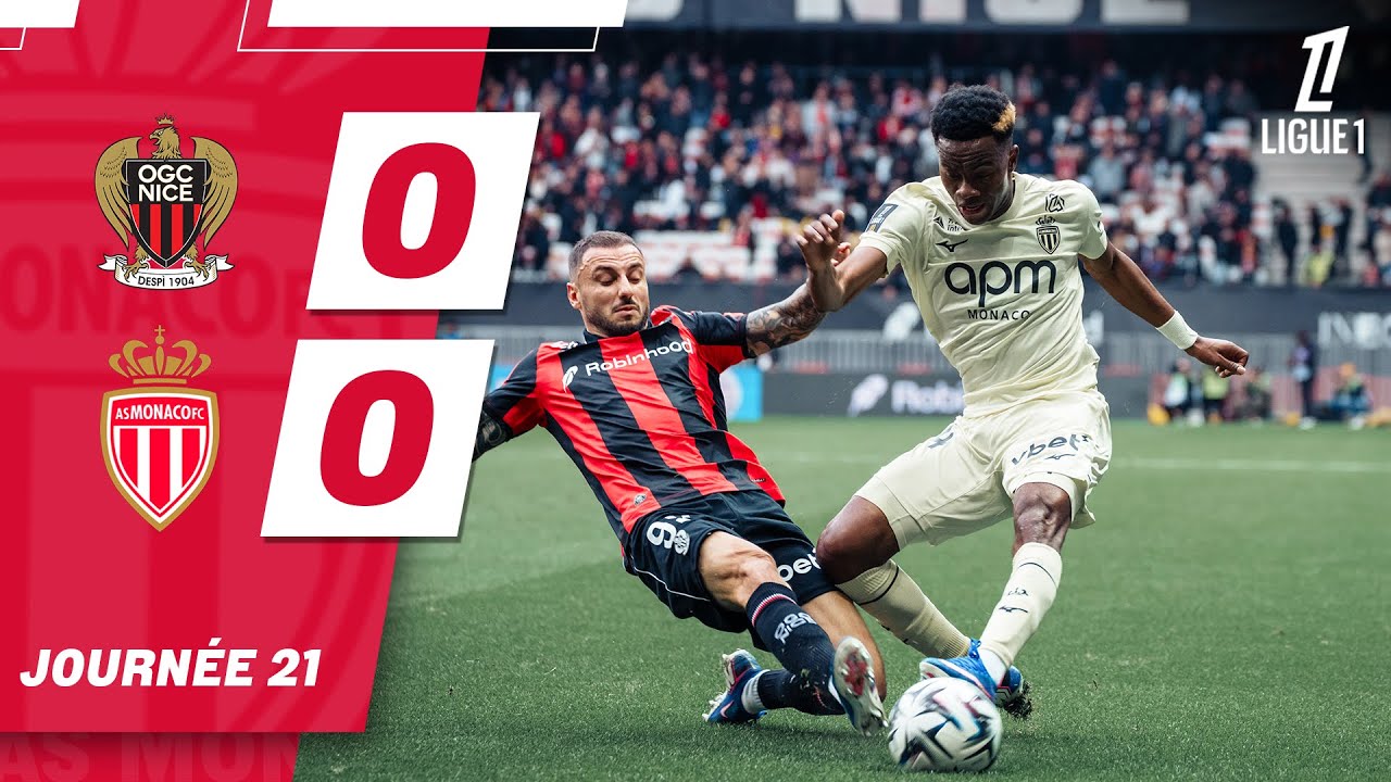 Résumé, OGC Nice 0-0 AS Monaco - 21e journée