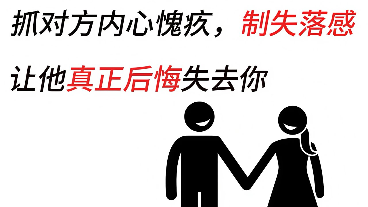 抓住对方内心的愧疚，制造失落感，才能让他真正后悔失去你。