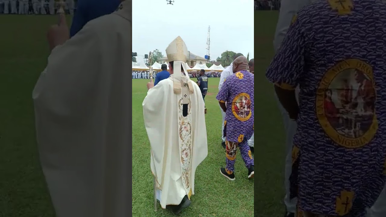 Confirmation of Faclomss students by Arch Bishop Lucius Ugorji on their Silver Jubilee Celebration