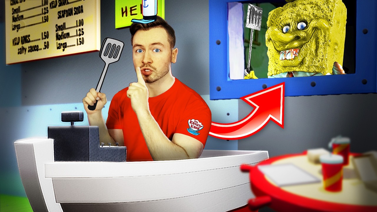 Arbeite NIEMALS in der KROSSEN KRABBE um 3 UHR NACHTS...🍔💀 (SPONGEBOB NIGHT SHIFT)