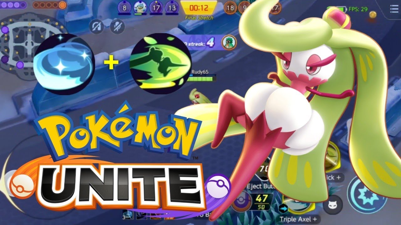 Pokemon Unite Mobile | Tsareena (Triple Axel + Trop Kick) Gameplay