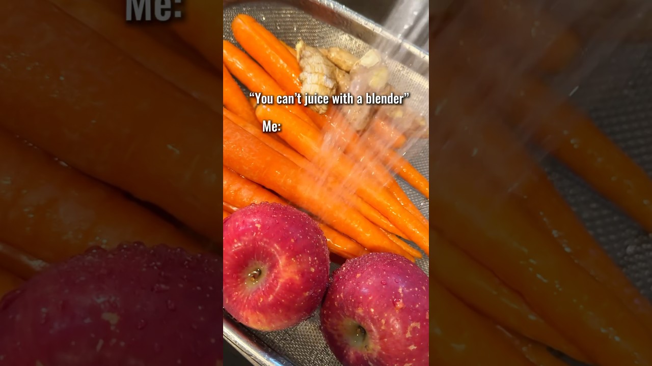 🥕🍎🫚Carrot Apple Ginger Juice ( Blender Method)  #juicing #juicingrecipes #juicingforhealth