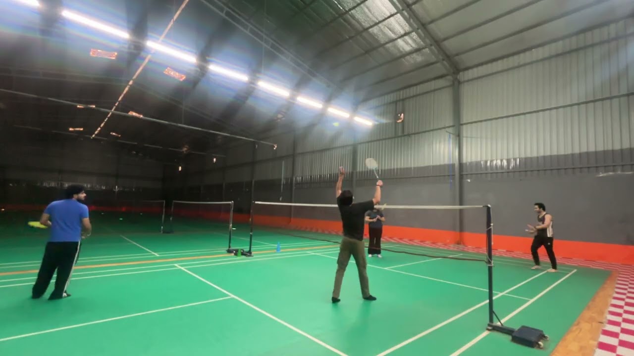 Fun with childhood friends | Playing badminton after long time | Close match | VLOG-204