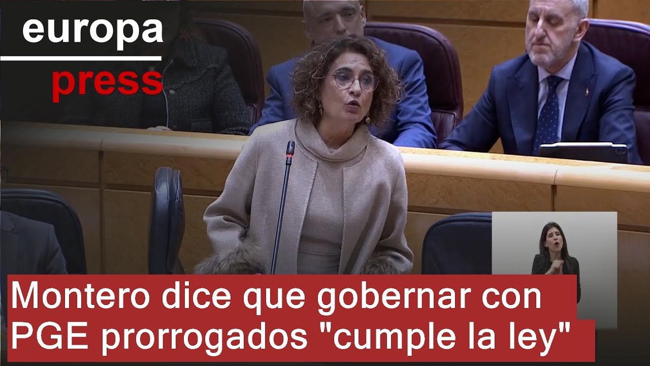 Montero dice que gobernar con PGE prorrogados 