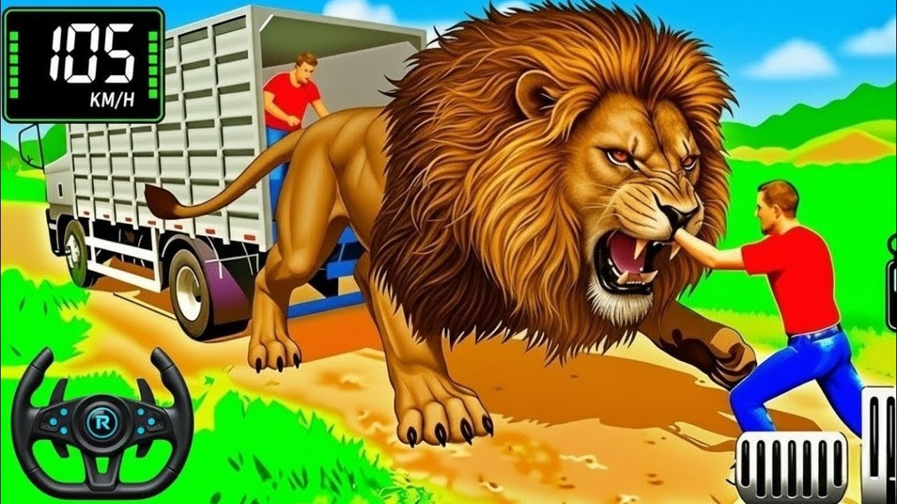 Игра Animal Cargo Truck Driving Game 3D - Animal Transport Cargo Truck 2024 - Android Gameplay | ...