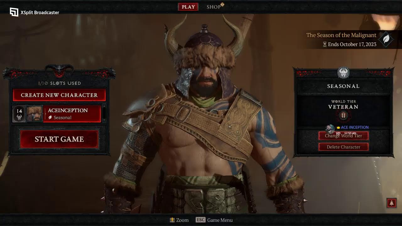 still part 1 of diablo 4 | (ACE INCEPTION LIVESTREAMS)