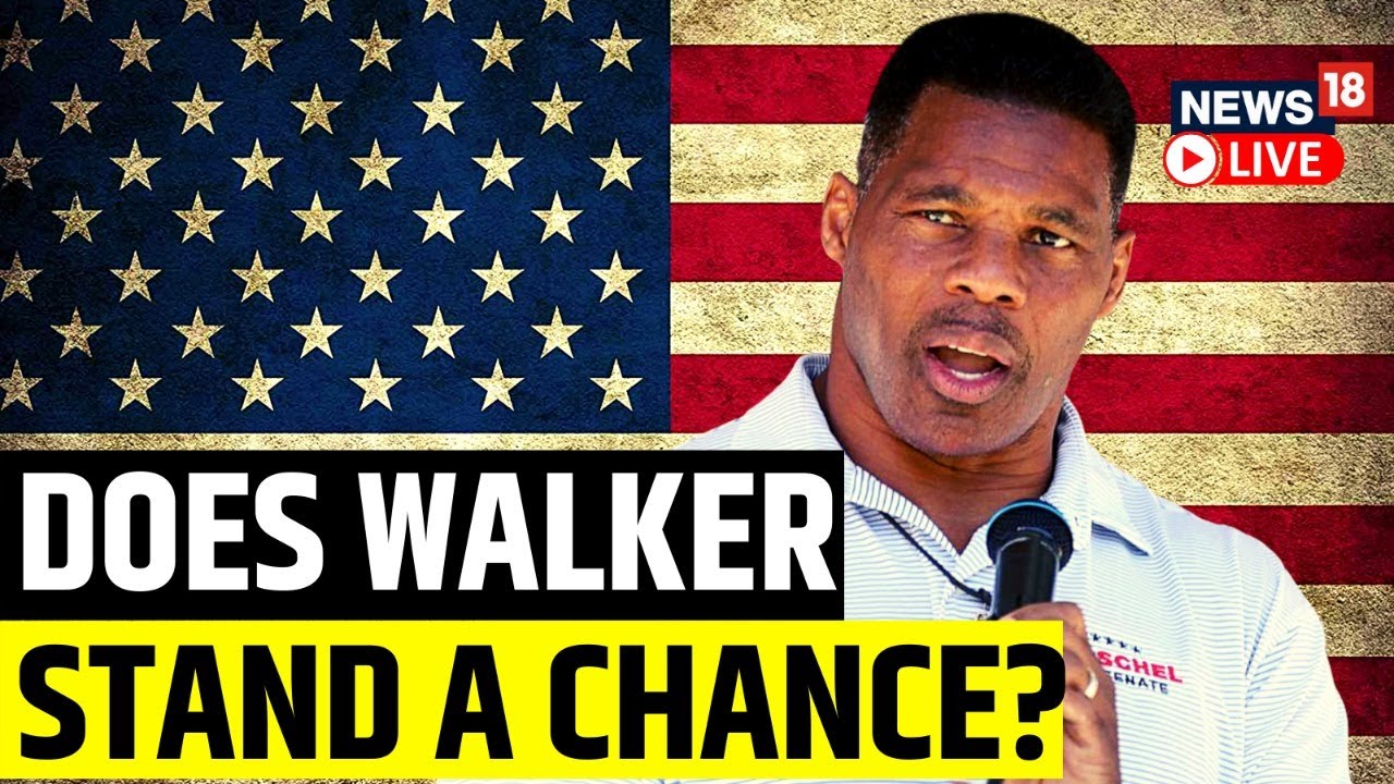 Herschel Walker Campaigns for Senate Polls | Georgia Senate Race | US News Live | English News Live