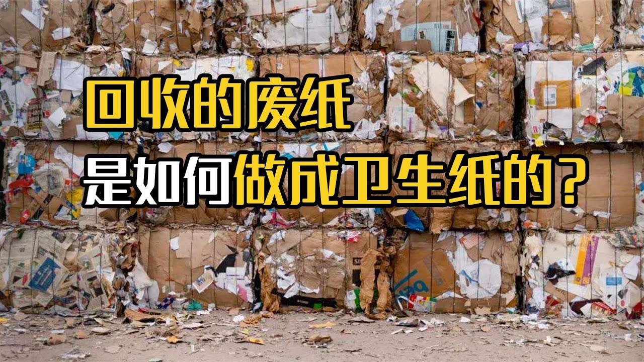回收的废纸都拿去做卫生纸了，生产流程是什么？这样的纸巾卫生吗