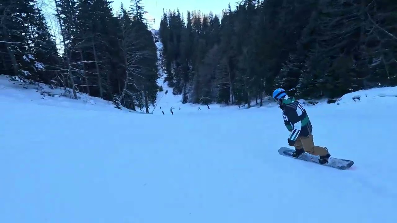 Coborare-Sulinar- Poiana Brasov Snowboard 19 ian 2025