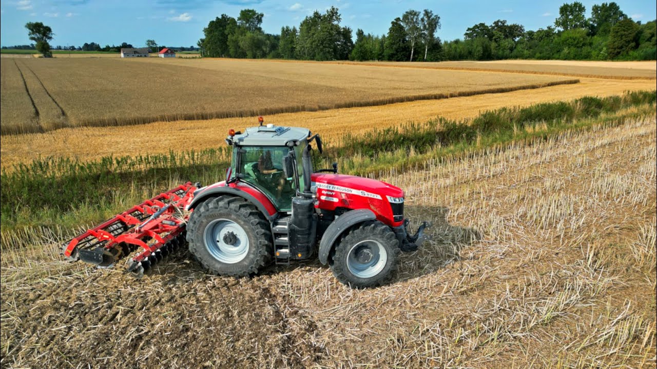 UPRAWA 2023 - Talerzowanie po rzepaku z MASSEY FERGUSON S8727 + GRANO-SYSTEM SHARK SHS 5.0
