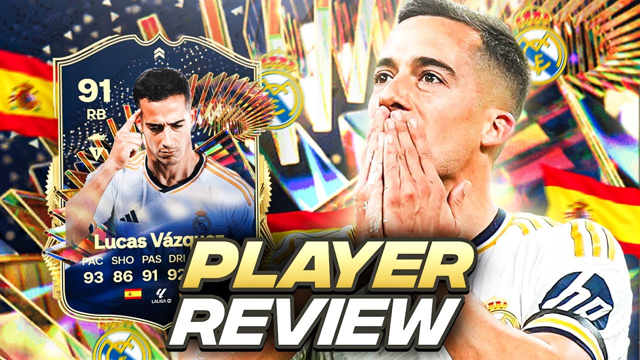 4⭐5⭐ 92 TOTS LIVE LUCAS VAZQUEZ SBC PLAYER REVIEW | FC 24 Ultimate Team