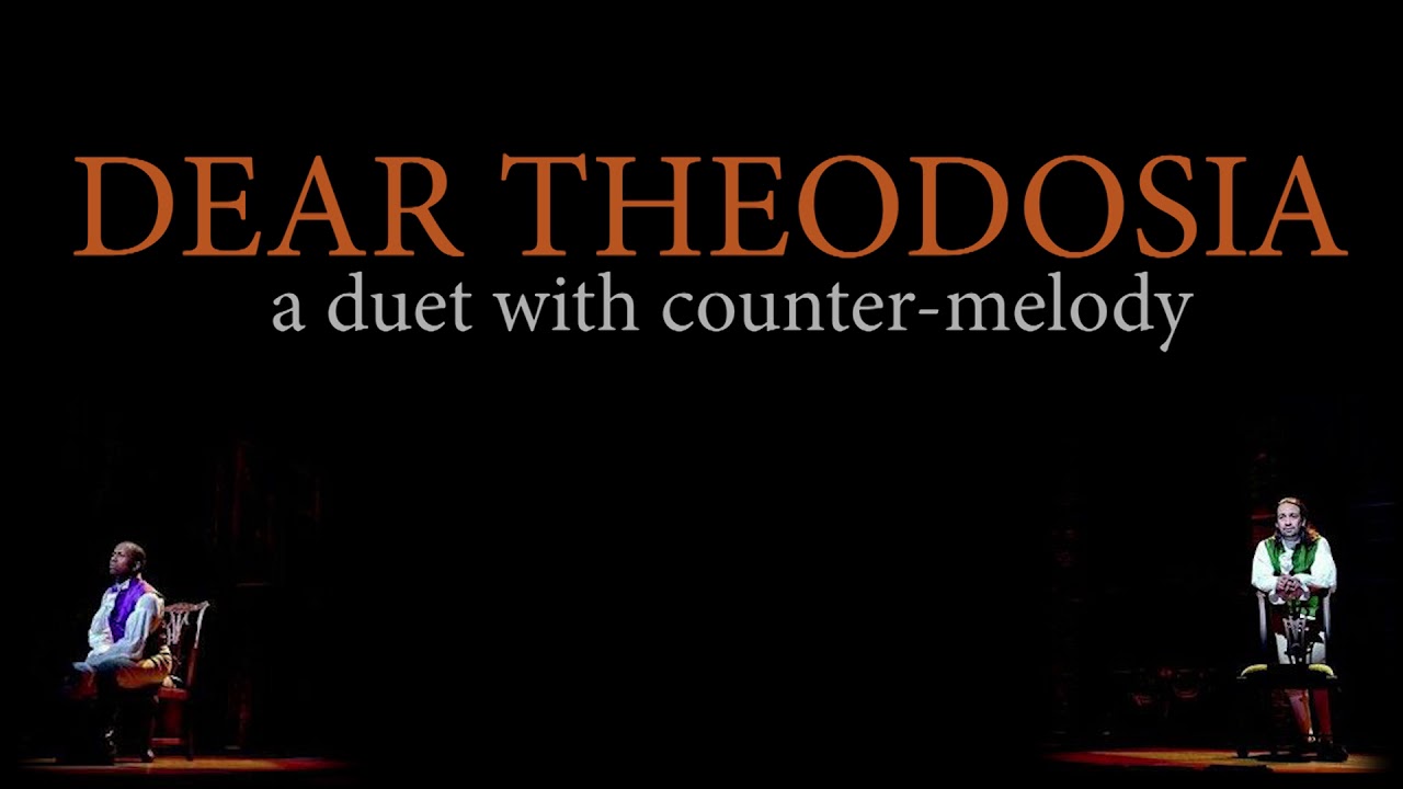 Dear Theodosia but both verses are sung simultaneously