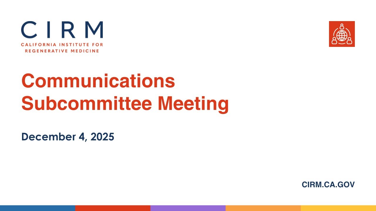 December 2025 - Communications Subcommittee Meeting