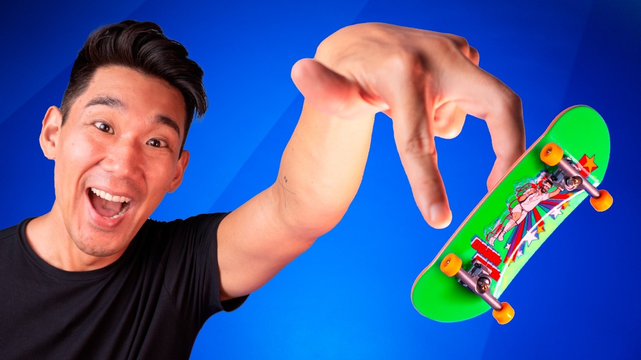 Aprendendo 5 manobras de FINGERBOARD!
