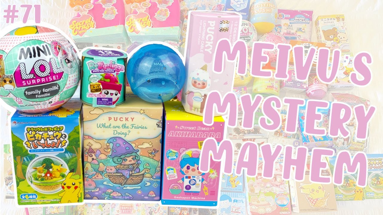 LET'S UNBOX 7 BLIND BOXES AND GACHA! Pop Mart, LOL Surprise, Pokemon, Recyclings and More! MMM #71 ♡