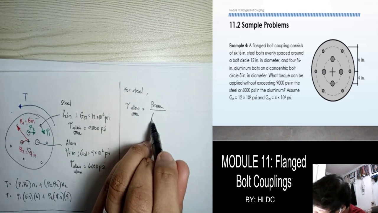 MODULE 11 (part 2) - Flanged Bolt Coupling
