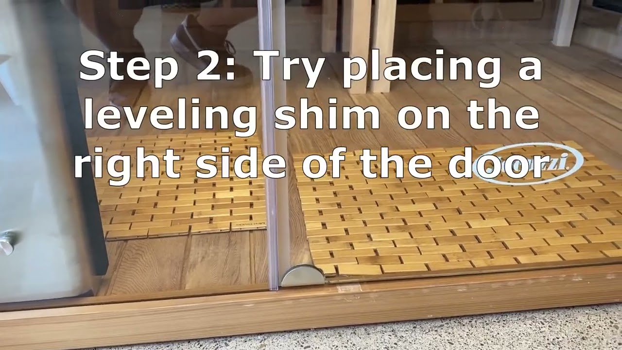 Leveling Your Sauna Door