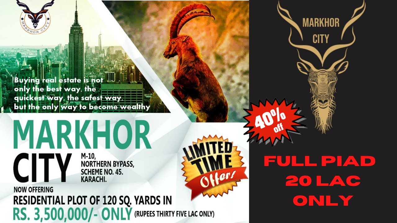 MARKHOR CITY A Project Of Khatri Estate And Builders | Visit By Haseeb Khatri Production