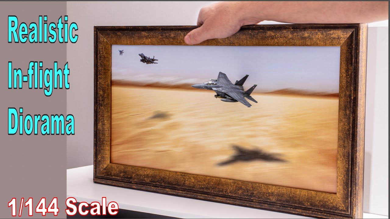 How to Build a Realistic In-Flight Diorama 1/144 Scale Model Aircraft