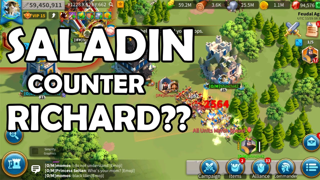 Does Saladin Counter Richard? | Rise of Kingdoms
