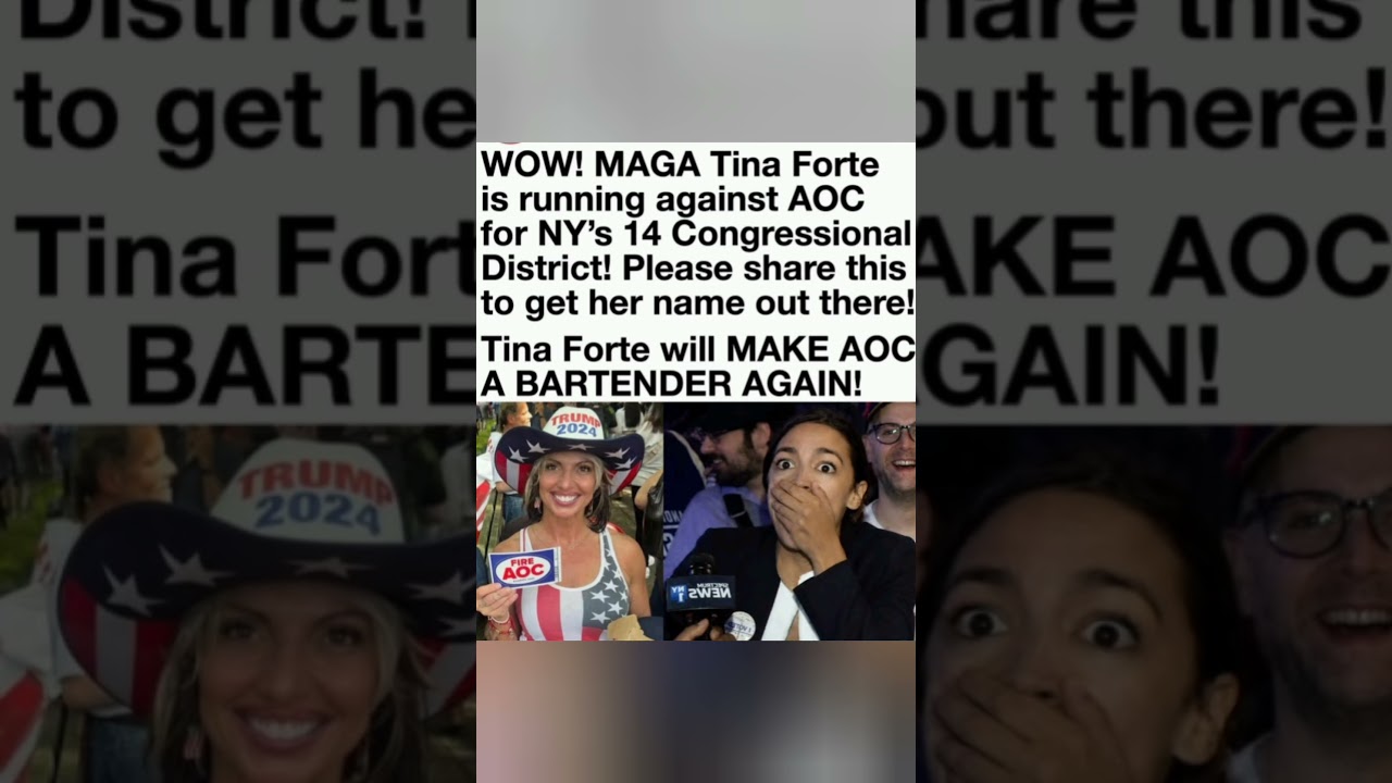 Tina Forte challenges AOC in NY race 🇺🇸😳 #Politics #AOC #Trump #Election #NYC #Viral