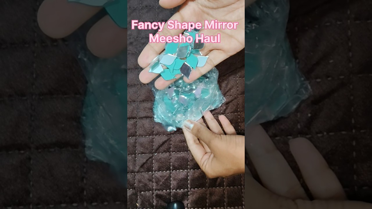 Meesho Haul Fancy Shape Mirror / Craft Mirror #diy #mirrors #meesho #haul #shorts #yt #youtube