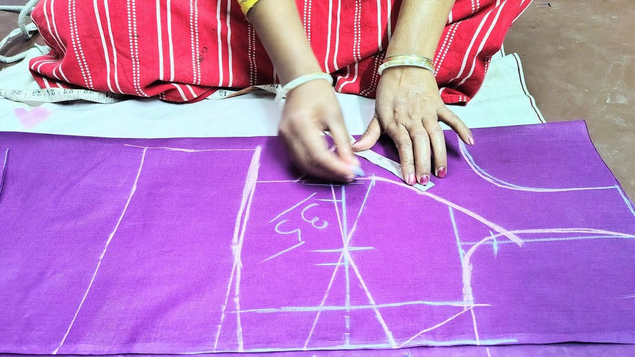 Bracket blouse cutting. Sute saje bacut. oticing সুত্তের সাহায্যে 35 সাইজ ব্লাউজ কাটিংr টিচিং