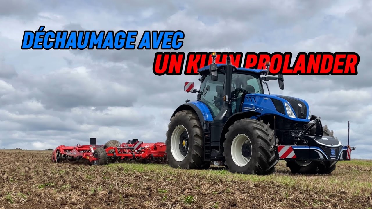 🇫🇷DÉCHAUMAGE AVEC UN NEW HOLLAND T7275 HD ET KUHN PROLANDER 6000