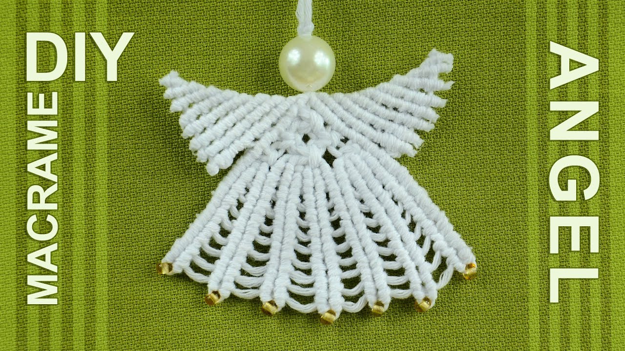 How to Make Macrame ANGEL Decoration