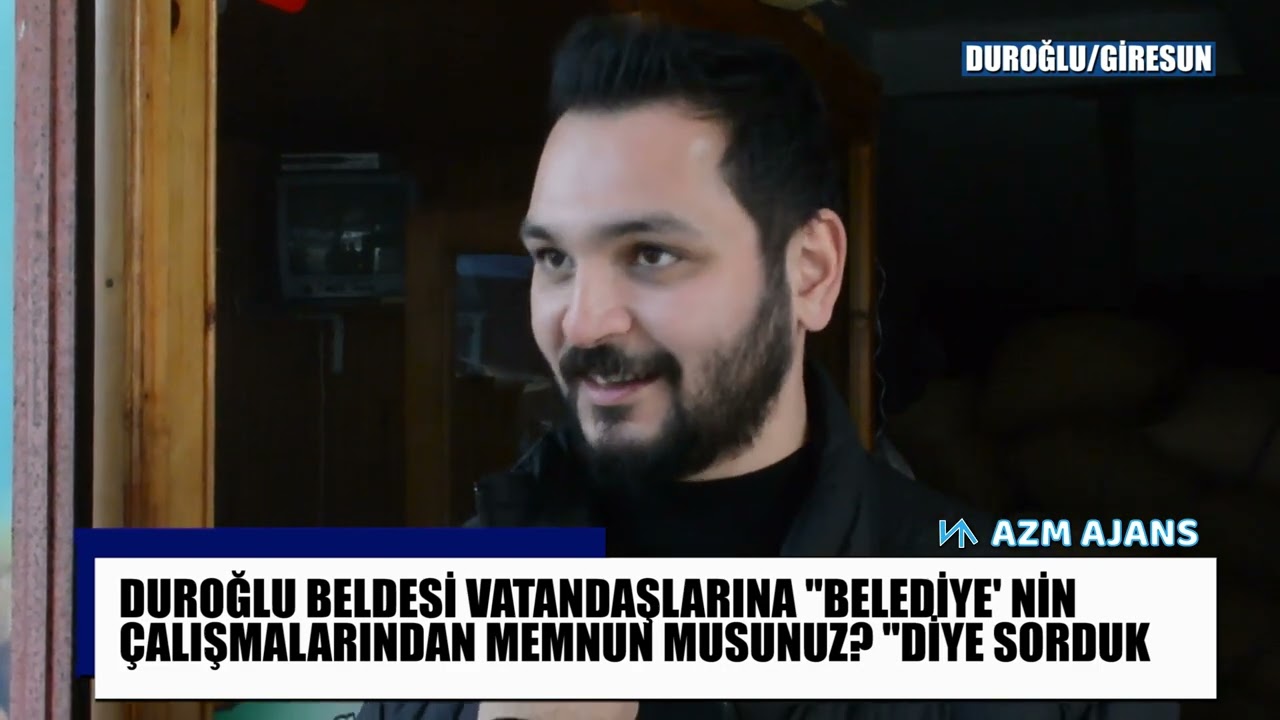 GİRESUN DUROĞLU BELDESİ SOKAK RÖPORTAJI: